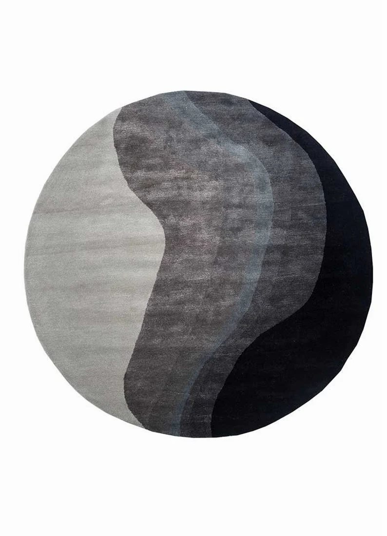 Luxury Modern Round Hand tufted Rug,Bedroom rugs, Abstract Design Woolen rugs,Soft rugs,Area rug,Custom Rugs